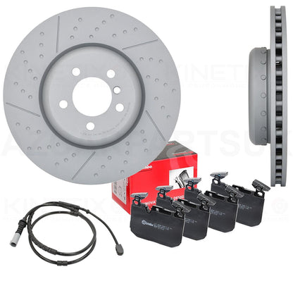 FOR BMW 335i 435i 340i 440i M SPORT PERFORMANCE FRONT BRAKE DISCS BREMBO PADS