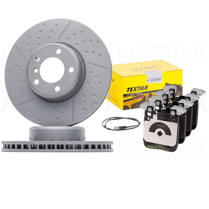FOR BMW 335i 435i 340i 440i Fxx M SPORT PERFORMANCE REAR BRAKE DISCS TEXTAR PADS