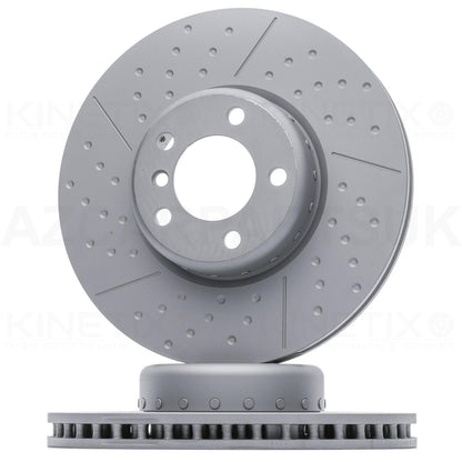 FOR BMW 335i 435i 340i 440i Fxx M SPORT PERFORMANCE REAR BRAKE DISCS PAIR 345mm