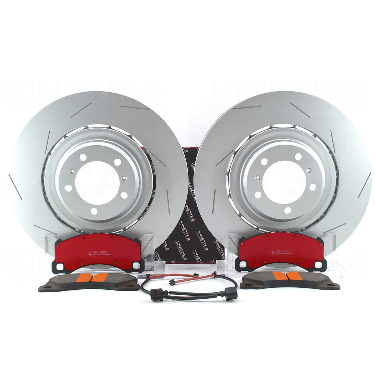 FOR PORSCHE PANAMERA 2.9 / 3.0 / 4.0 GTS / 4.0 S FRONT BRAKE DISCS CERAMIC RACING PADS & WEAR WIRE SENSOR LEADS 410mm X 38mm