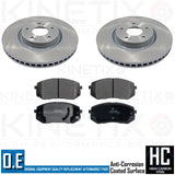 FOR HYUNDAI TUCSON 1.6 1.7 2.0 FRONT REAR BRAKE DISCS BRAKE PADS 320mm 302mm