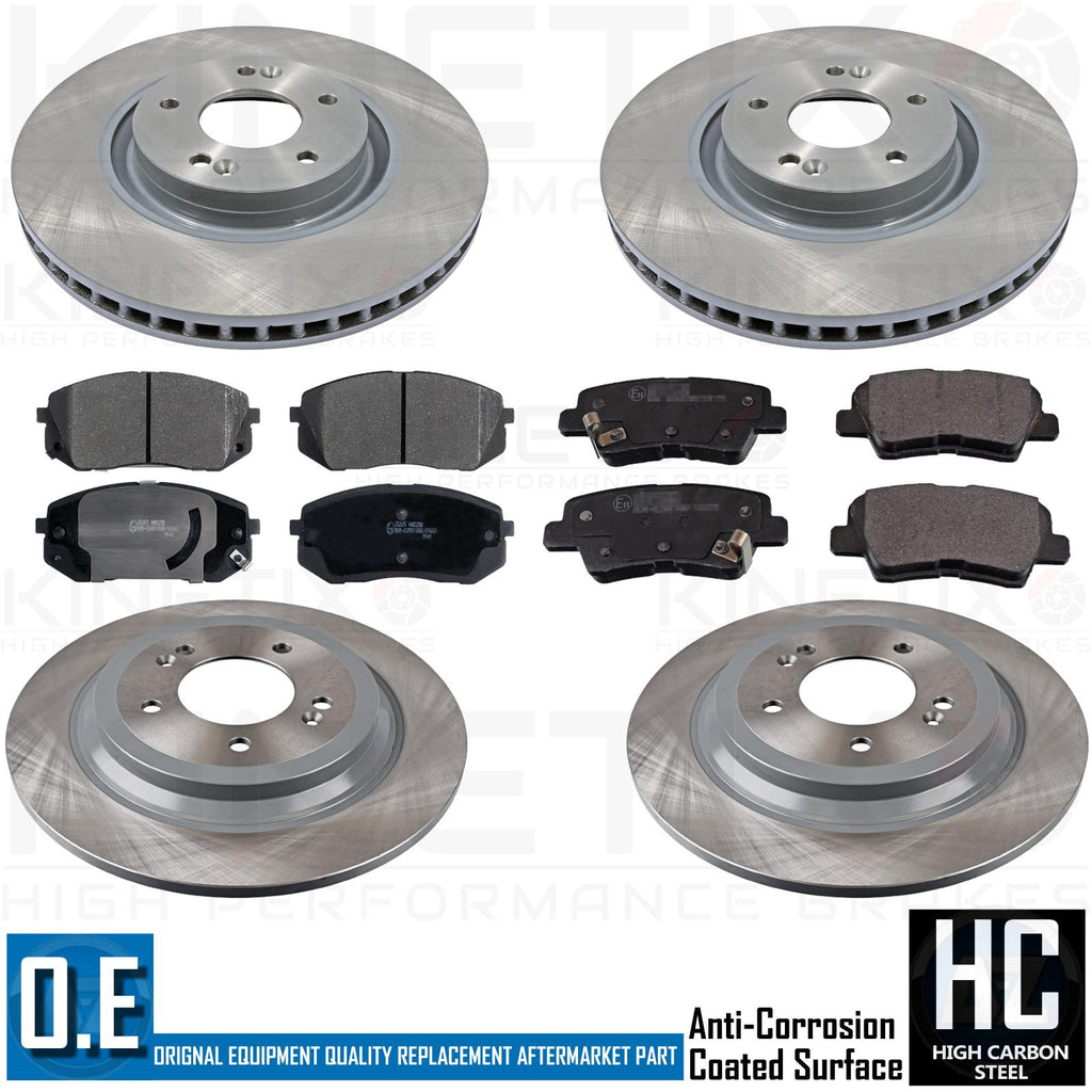 FOR HYUNDAI TUCSON KIA SPORTAGE FRONT REAR BRAKE DISCS PADS 320mm 302mm