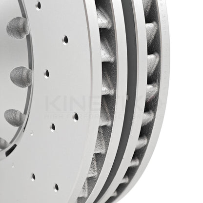 FOR VW GOLF R MK8/8.5 DRILLED FRONT REAR BRAKE DISCS PADS 357mm 310mm 5WA615301A