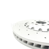 FOR AUDI S3 8Y 2020- CROSS DRILLED FRONT BRAKE DISCS BREMBO PADS 357mm