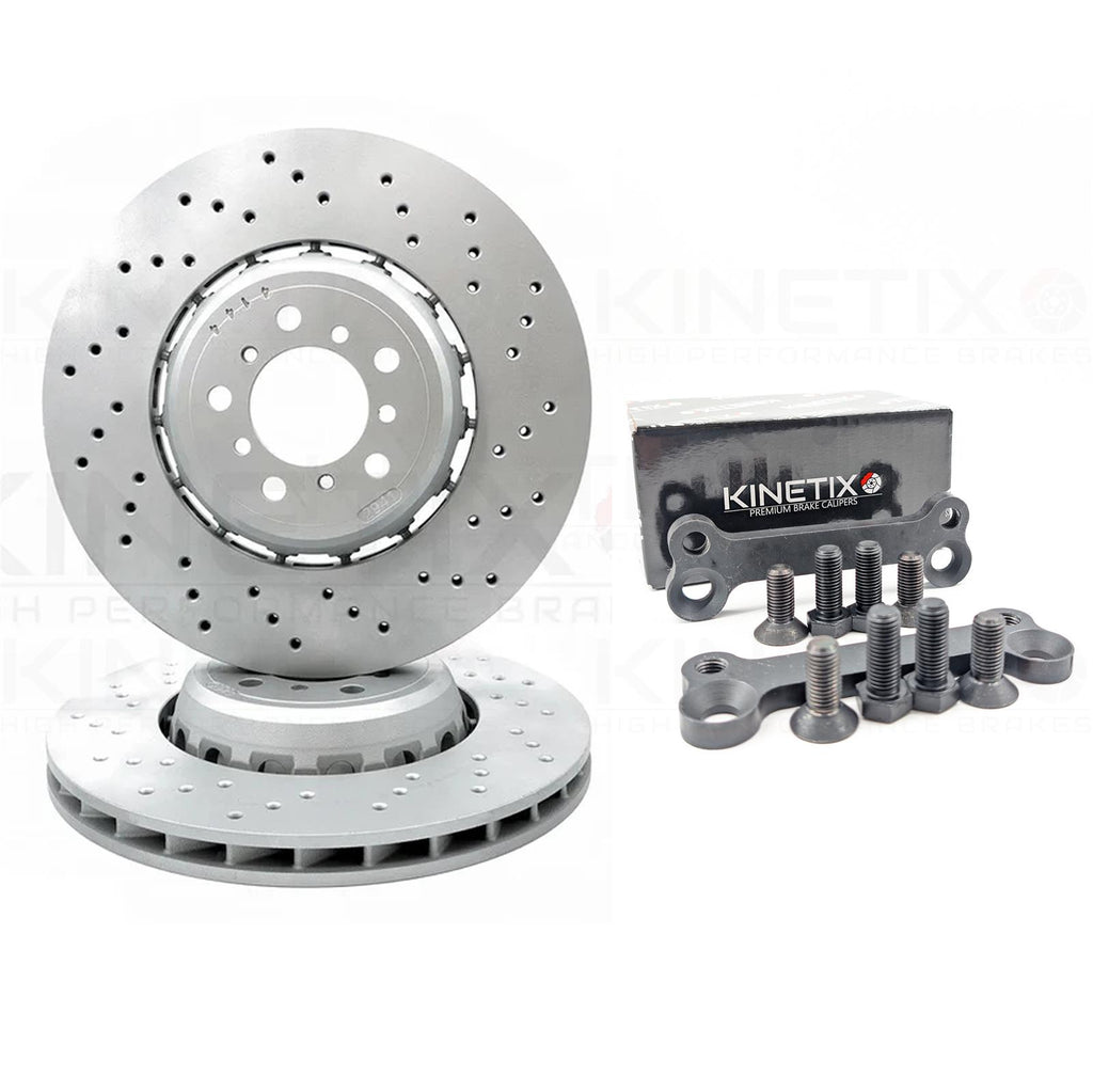 FOR BMW 435i 440i M3 FRONT 380mm BRAKE DISCS CALIPER CARRIER BRACKETS CONVERSION