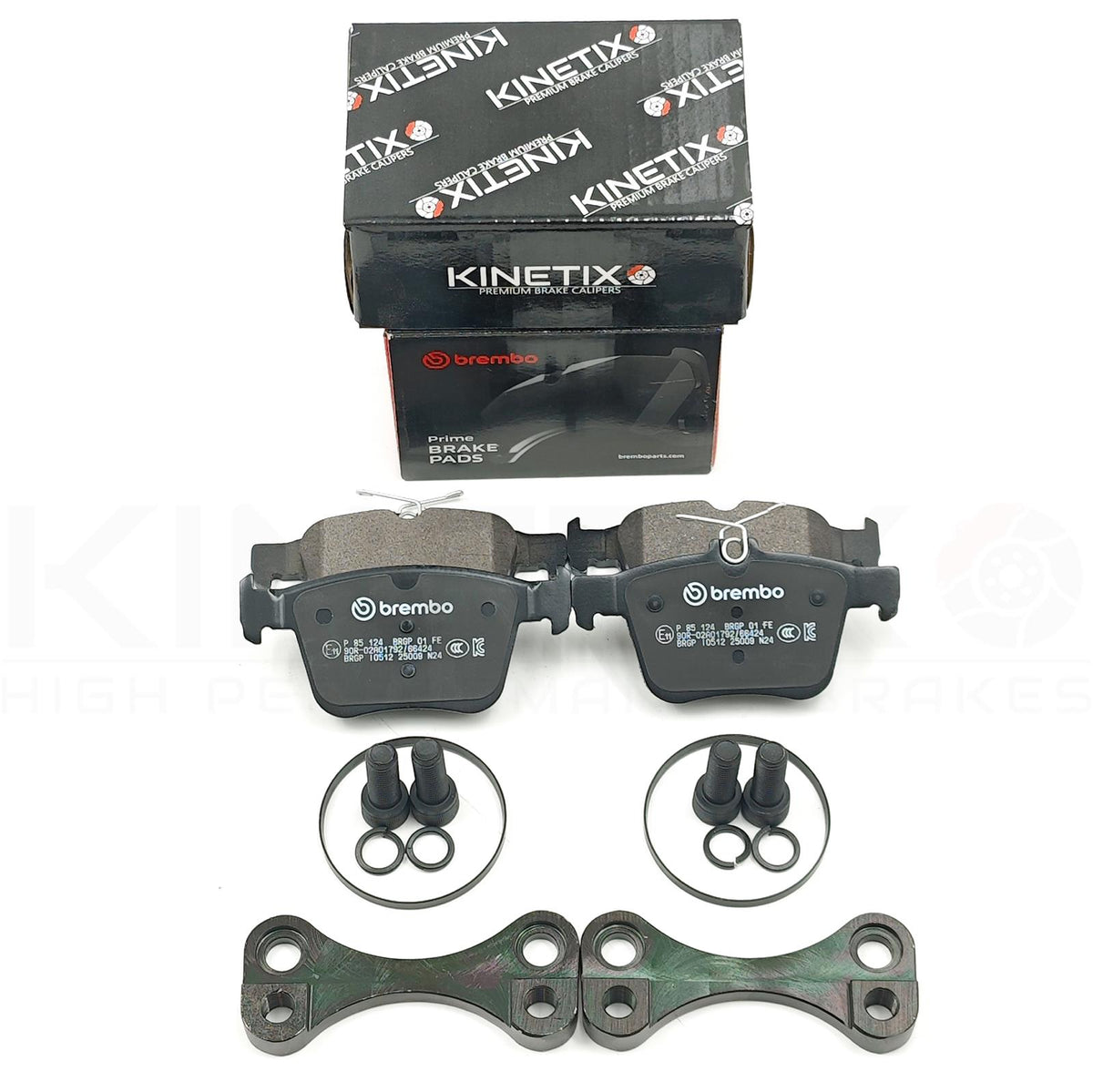 FOR VW GOLF R MK7 GTi REAR S6 S7 BIG DISCS BRAKE CONVERSION BRACKETS PADS 356mm