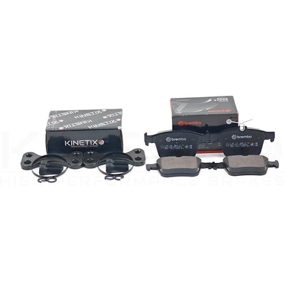 FOR VW GOLF R MK7 GTi REAR S6 S7 BIG DISCS BRAKE CONVERSION BRACKETS PADS 356mm