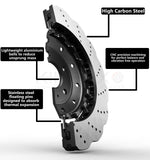 FOR AUDI RS6 (C7) 2013-2018 WAVEY FRONT REAR BRAKE DISCS 4G0615301AH | 4G0615601