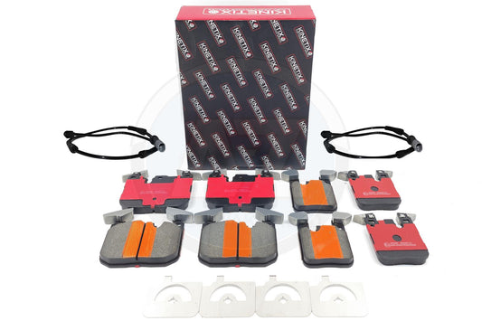 FOR BMW 440i F32 F33 F36 M SPORT FRONT REAR BRAKE PADS WEAR WIRE SENSORS