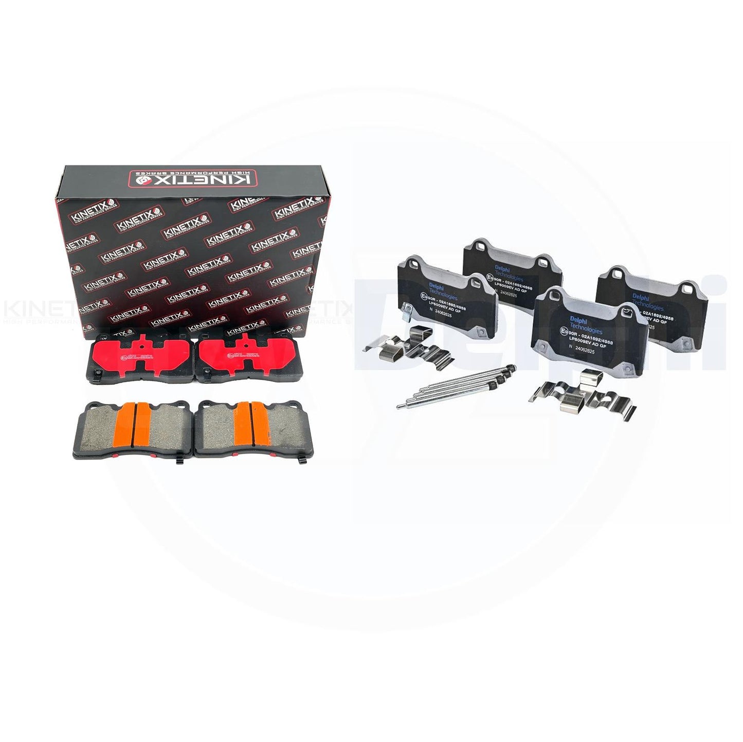 FOR TESLA MODEL S MODEL X FRONT REAR BRAKE PADS SET 1055068-00-B / 1055066-00-D