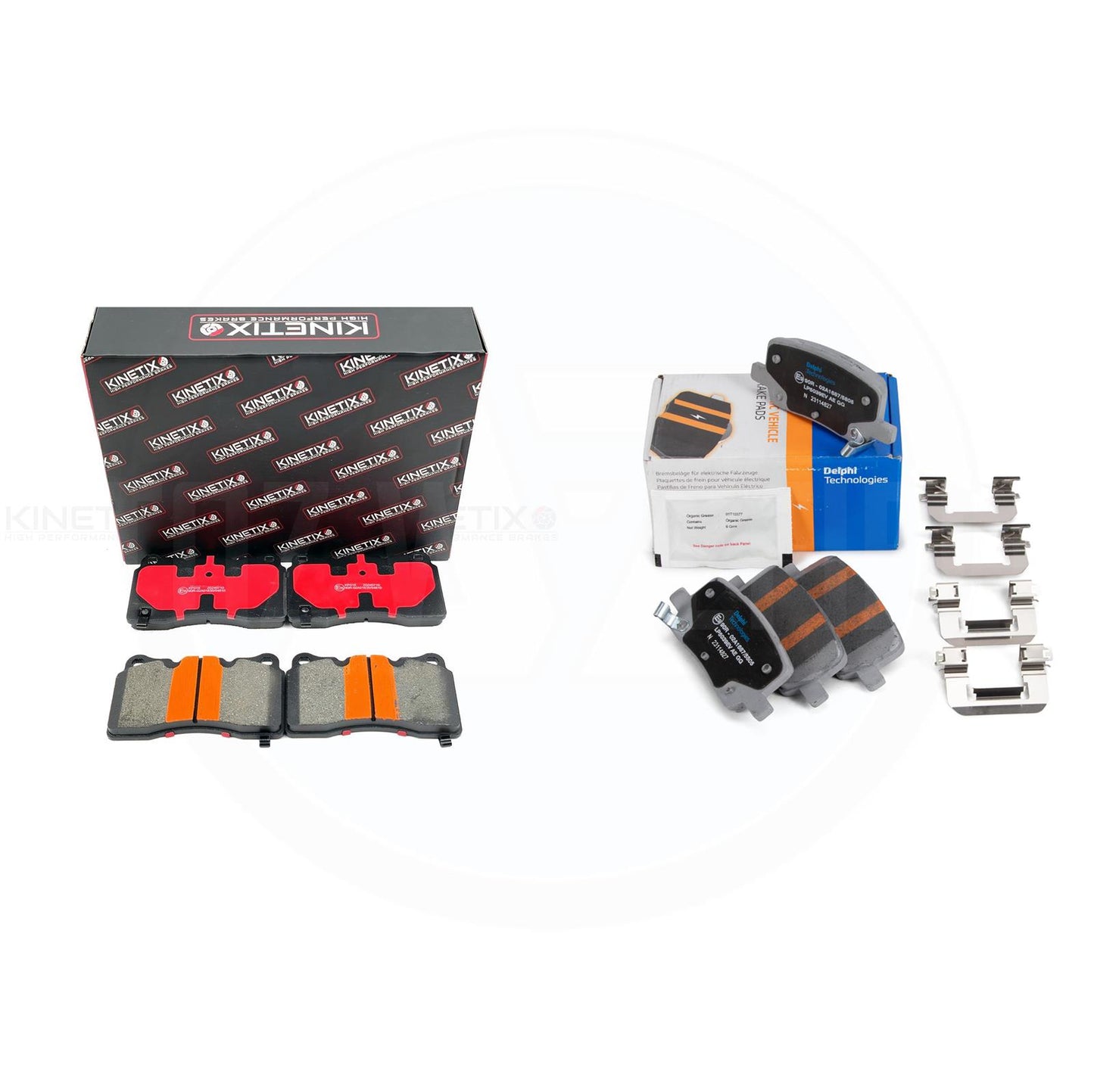 FOR TESLA MODEL S MODEL X FRONT REAR BRAKE PADS & PARKING HAND BRAKE SHOES SET