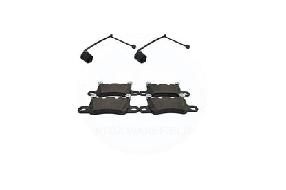 FOR BENTLEY CONTINENTAL GT FLYING SPUR 2017- FRONT REAR BRAKE PADS & SENSORS