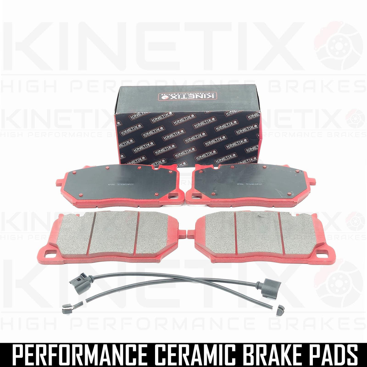 FOR PORSCHE CAYENNE TURBO GT FRONT BRAKE PADS & WEAR SENSORS