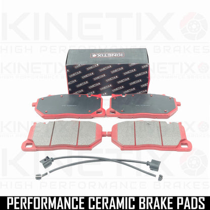 FOR PORSCHE CAYENNE TURBO GT FRONT BRAKE PADS & WEAR SENSORS