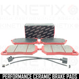FOR AUDI RS6 RS7 C8 4KA RSQ8 RS Q8 FRONT BRAKE PADS & WEAR WIRE SENSORS