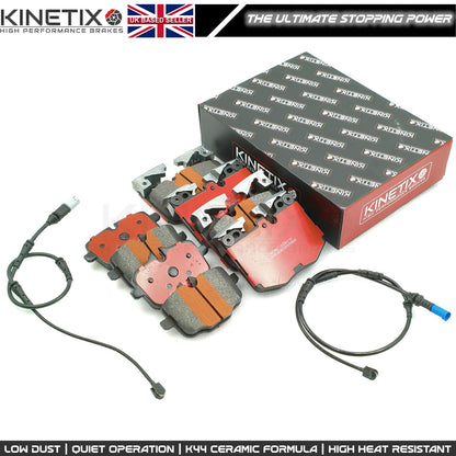 FOR BMW 740i 740Li M SPORT G11 G12 FRONT REAR BRAKE PADS WEAR WIRE SENSORS