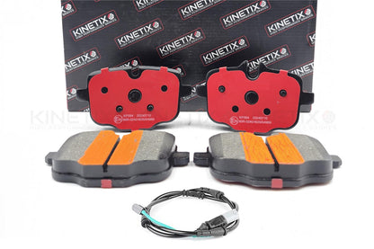 FOR BMW 740d Ld G11 G12 M SPORT DIMPLED GROOVED REAR BRAKE DISCS PADS SENSOR