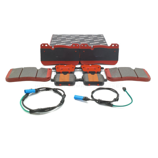 FOR BMW M5 F90 M8 F91 F92 F93 COMPETION FRONT REAR BRAKE PADS & WEAR SENSORS