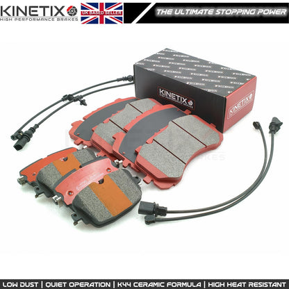 FOR BENTLEY BENTAYGA 3.0 Hybrid 4.0 4.0 D 6.0 (2015-) CROSS DRILLED FRONT REAR BRAKE DISCS PADS & WEAR WIRE SENSORS 400mm 380mm