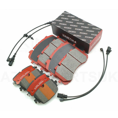 FOR BENTLEY BENTAYGA 3.0 Hybrid 4.0 4.0 D 6.0 (2015-) CROSS DRILLED FRONT REAR BRAKE DISCS PADS & WEAR WIRE SENSORS 400mm 380mm
