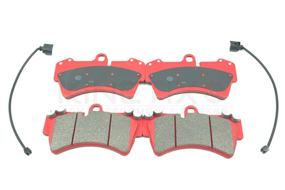 FOR VW TOUAREG 2.5 R5 TDI 03-10 DRILLED FRONT BRAKE DISCS PADS SENSORS 350mm