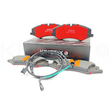 FOR RANGE ROVER SPORT DISCOVERY 4 PERFORMANCE FRONT BRAKE PADS & WEAR SENSOR
