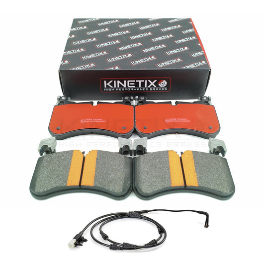 FOR RANGE ROVER SPORT D300 CERAMIC PERFORMANCE FRONT BRAKE PADS & WEAR SENSOR