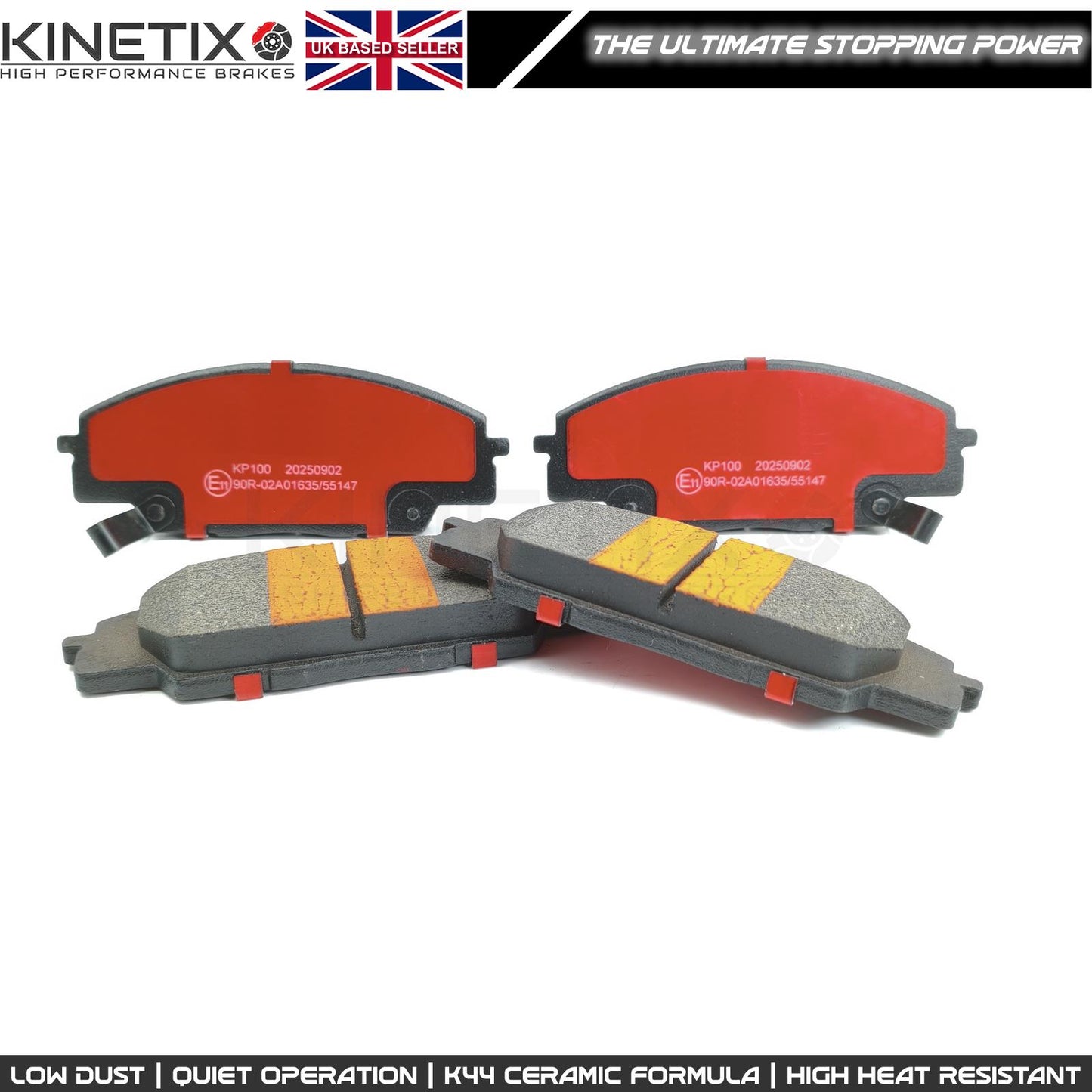 FITS HONDA S2000 CIVIC EP3 FN2 TYPE R CERMIC PERFORMANCE RACING FRONT BRAKE PADS