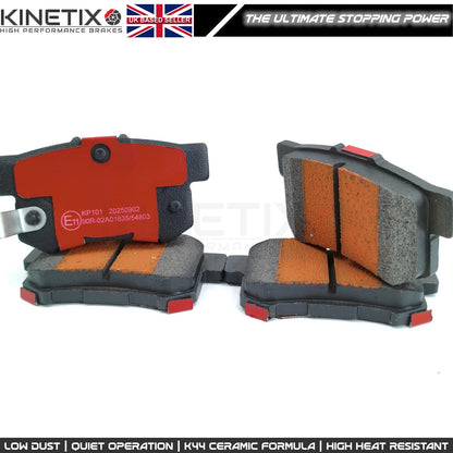 KP101 K44 CERAMIC COMPOUND PERFORMANCE REAR RACING BRAKE PADS SET