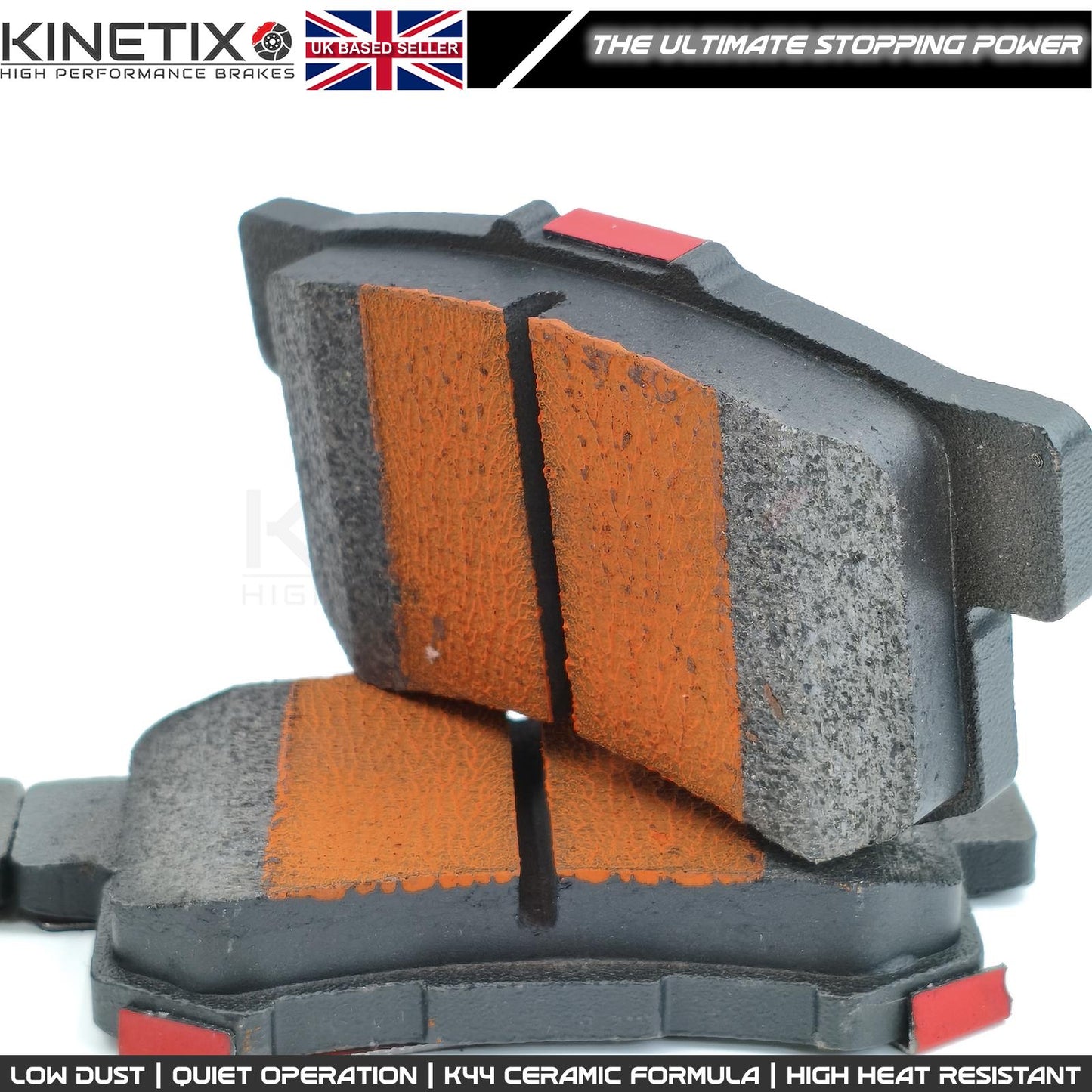 KP101 K44 CERAMIC COMPOUND PERFORMANCE REAR RACING BRAKE PADS SET