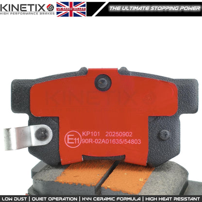 KP101 K44 CERAMIC COMPOUND PERFORMANCE REAR RACING BRAKE PADS SET