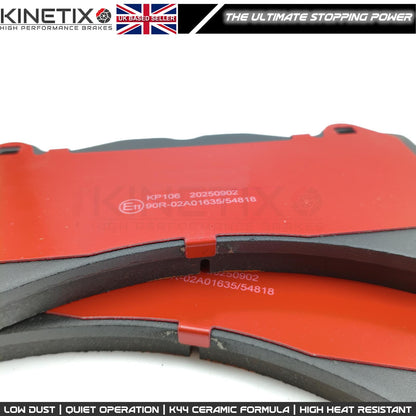 FITS NISSAN GT-R GTR 2007-2011 R35 TWO PIECE FLOATING FRONT BRAKE DISCS CERAMIC RACING BRAKE PADS 380mm X 34mm