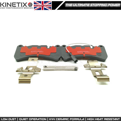 FOR MASERATI GHIBLI 2013- FRONT DRILLED BRAKE DISCS APEC PADS SENSOR 360mm