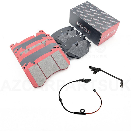 FOR RANGE ROVER D250 D300 D350 2021+ FRONT REAR BRAKE PADS + SENSOR WIRES