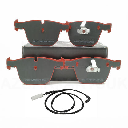 FOR BMW 1M E82 M3 E90 E92 E93 REAR PERFORMANCE RACING BRAKE PADS & WEAR SENSOR