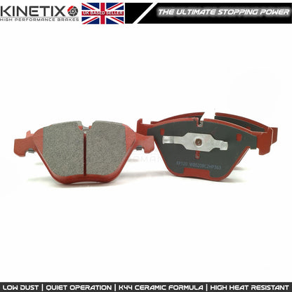 FOR BMW 1M E82 M3 E90 E92 E93 FRONT LEFT RIGHT BRAKE DISCS KINETIX CERAMIC RACING PADS & WEAR WIRE SENSORS 360mm X 30mm
