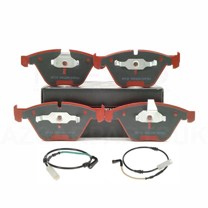 FOR BMW 1M E82 M3 E90 E92 E93 FRONT LEFT RIGHT BRAKE DISCS KINETIX CERAMIC RACING PADS & WEAR WIRE SENSORS 360mm X 30mm