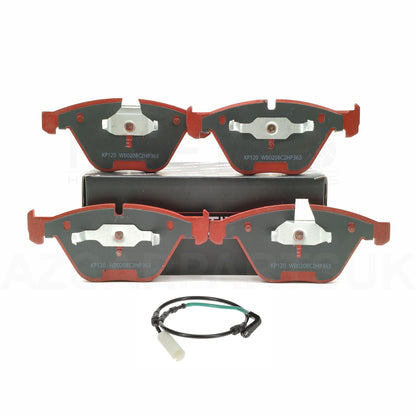 FOR BMW 1M E82 M3 E90 E92 E93 FRONT LEFT RIGHT BRAKE DISCS KINETIX CERAMIC RACING PADS & WEAR WIRE SENSORS 360mm X 30mm