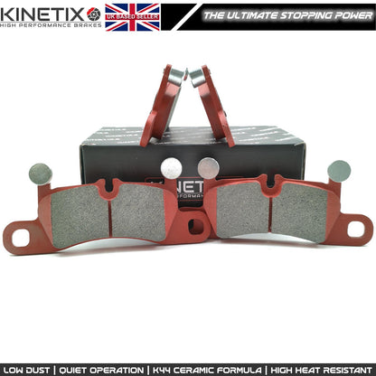 FOR PORSCHE CAYENNE 3.6 S GTS PERFORMANCE RACING REAR BRAKE PADS & SENSORS
