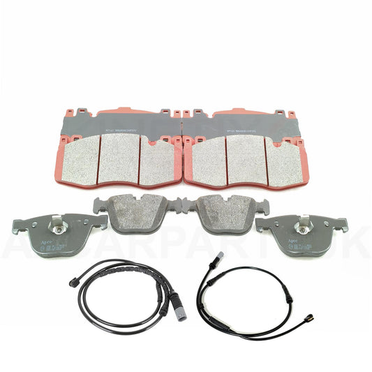 FOR BMW X5M F85 X6M F86 V8 4.4 FRONT REAR BRAKE PADS & WEAR SENSOR LEAD WIRES
