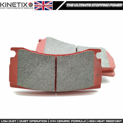FOR PEUGEOT 308 GTI 1.6 GTi 250/270 J GROOVED FRONT BRAKE DISCS CERAMIC RACING PADS 380mm X 32mm