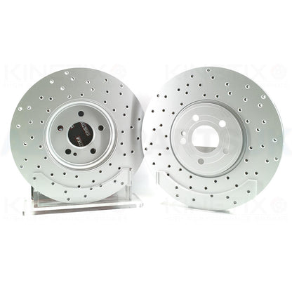 FOR MERCEDES A35 AMG 2018-> FRONT REAR BRAKE DISCS BREMBO PADS & WEAR WIRE SENSOR LEADS 350mm 330mm FR/RR **COATED**