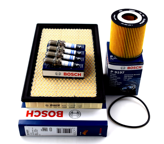 FOR MINI COOPER S (R50 R52 R53) 02-07 AIR OIL FILTER SPARK PLUGS SERVICE KIT
