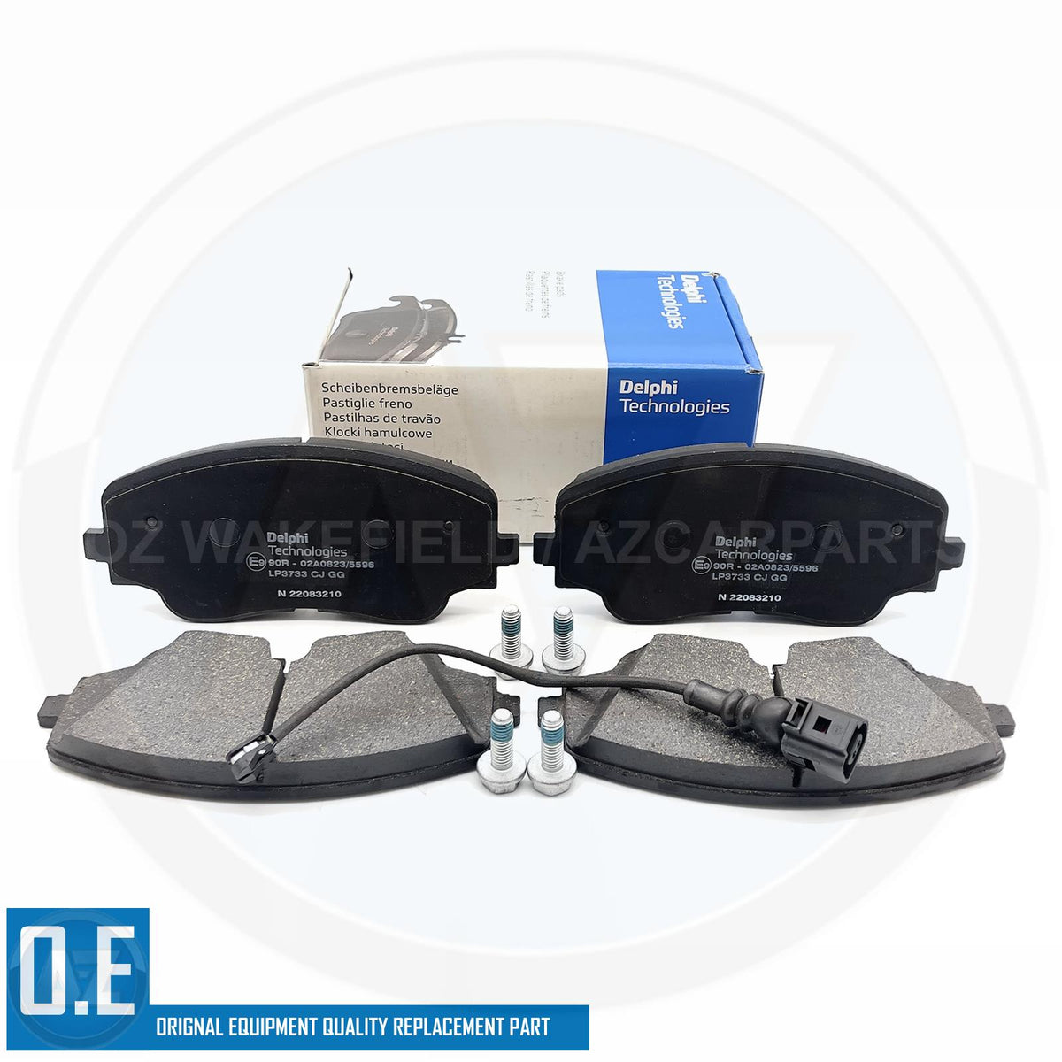 FOR CUPRA FORMENTOR 2020- DRILLED FRONT BRAKE DISCS DELPHI PADS 357mm 5WA615301A
