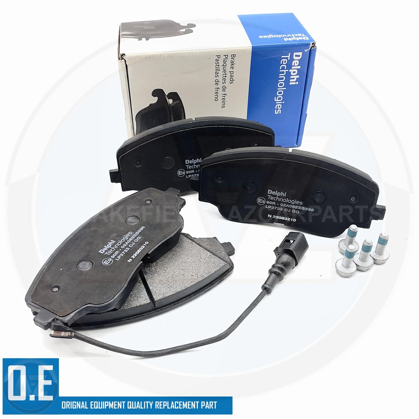 FOR AUDI S3 8Y 2020- DELPHI FRONT BRAKE PADS & SENSOR (FOR PR 1LY/1LYZ) (357mm)