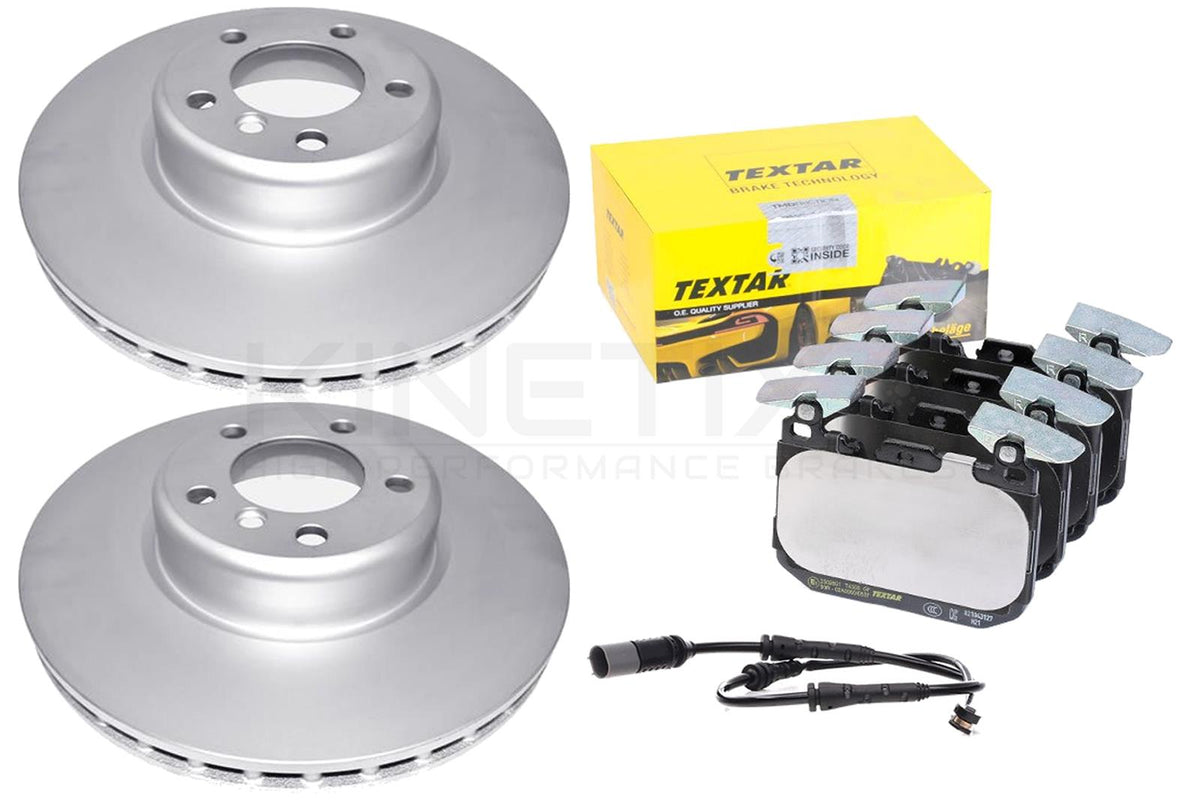 FOR BMW M235i M240i F22 F23 FRONT BRAKE DISCS TEXTAR PADS WEAR SENSOR 340mm