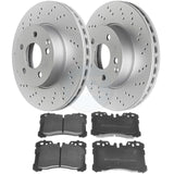 FOR LEXUS LS LS460 LS600h FRONT CROSS DRILLED PERFORMANCE BRAKE DISCS PADS 357mm