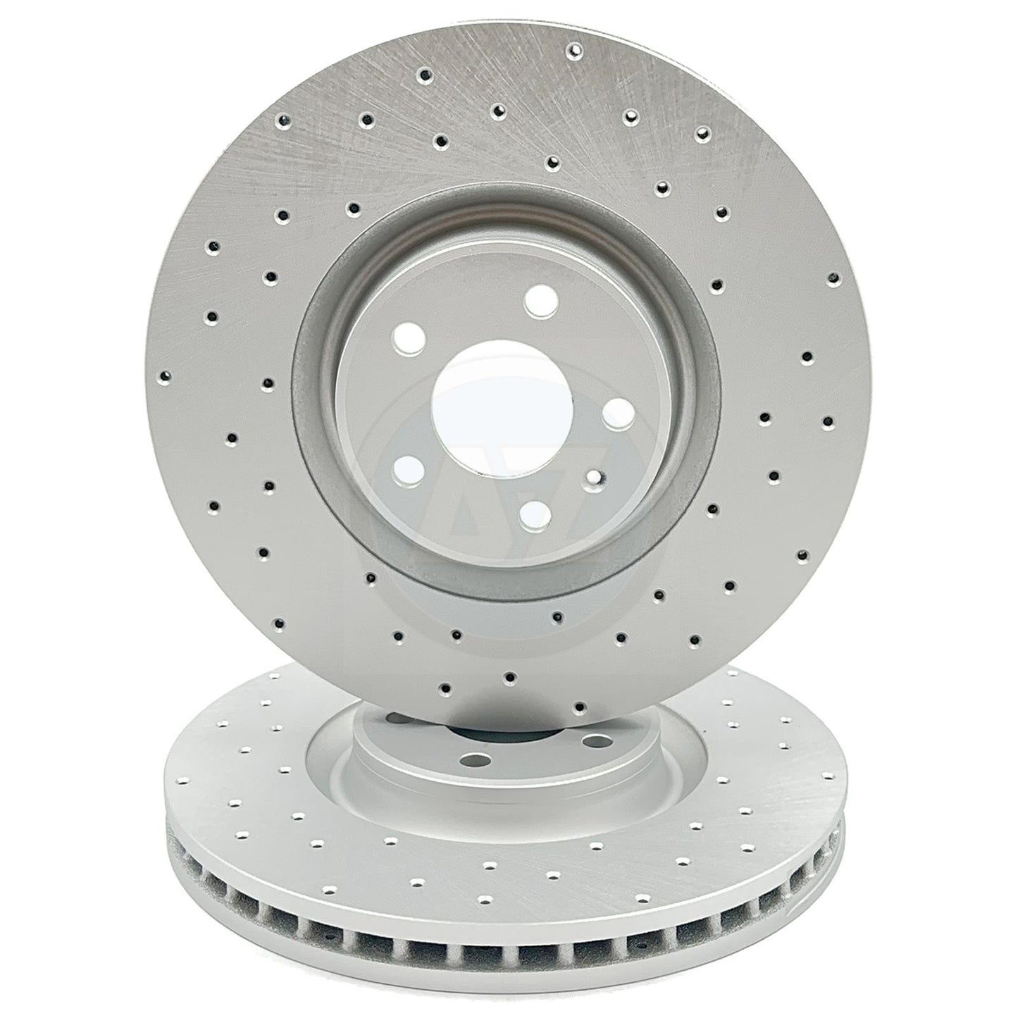 FOR AUDI A7 3.0 TDI QUATTRO FRONT CROSS DRILLED PERFORMANCE BRAKE DISCS 356mm