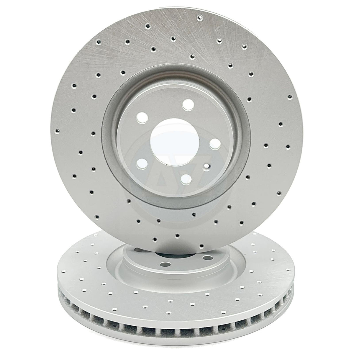 FOR AUDI A7 3.0 BiTDI 4G PERFORMANCE CROSS DRILLED FRONT BRAKE DISCS PAIR 356mm