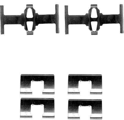 PREMIUM DISC BRAKE PAD ACCESSORY KIT FOR HONDA ACCORD, CIVIC & INTEGRA